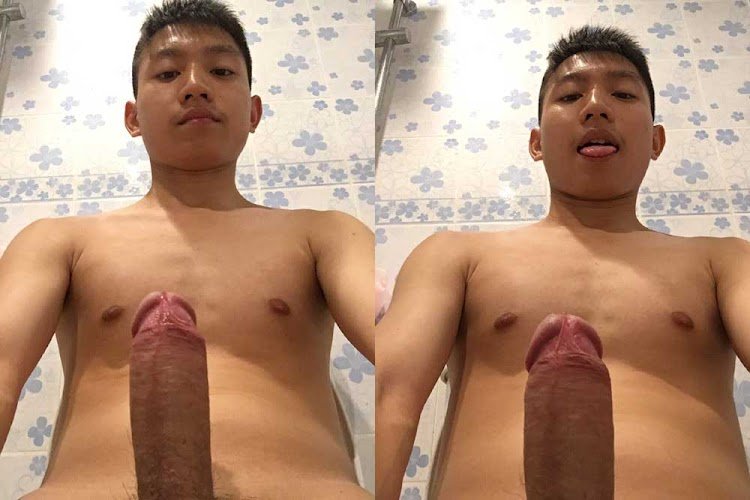 คลิปหลุดน้องมาร์ค วัยรุ่นชอบโชว์ เงี่ยนหน้านิ่ง ชักว่าวถ่ายคลิปในห้องน้ำเสียวจนน้ำแตก