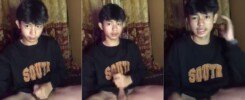 ไอ้หนูอินโด วัยรุ่นบ้านๆหน้าตาน่ารัก ดูคลิปโป๊และชักว่าวโชว์แถมบ่นเมื่อยมือ